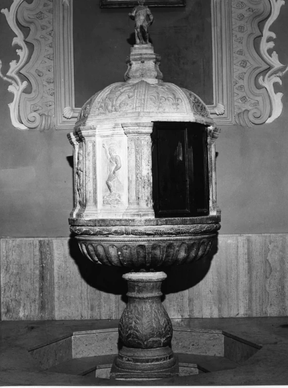 San Giovanni Battista benedice Cristo - Ischia di Castro, Viterbob, attribuito